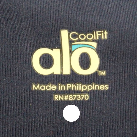 ALO Coolfit Men Navy Blue Long Sleeve T-Shirts Small - Picture 4 of 4
